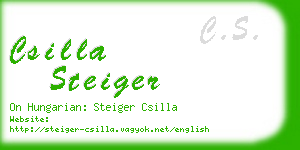 csilla steiger business card